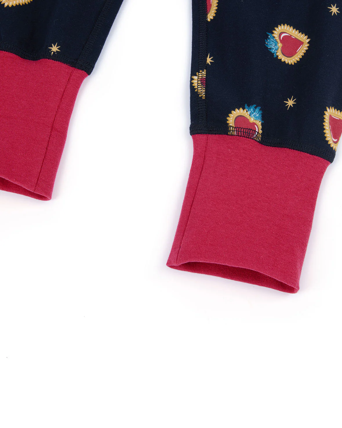 Kids Organic Cotton Enchanted Heart Print Long Pyjama Set - Image 3