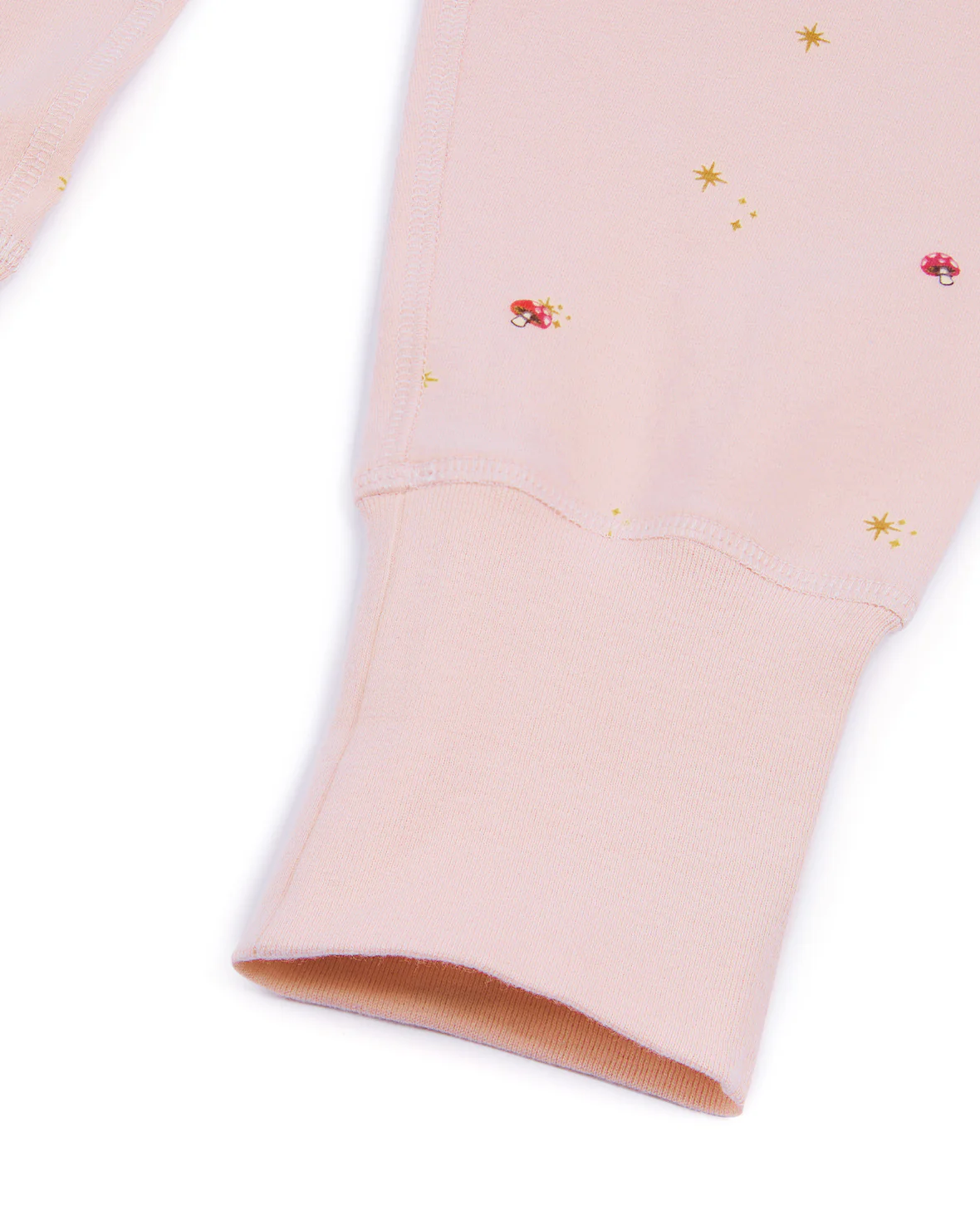 Kids Organic Cotton Mini Mushroom Print Long Pyjama Set - Image 3