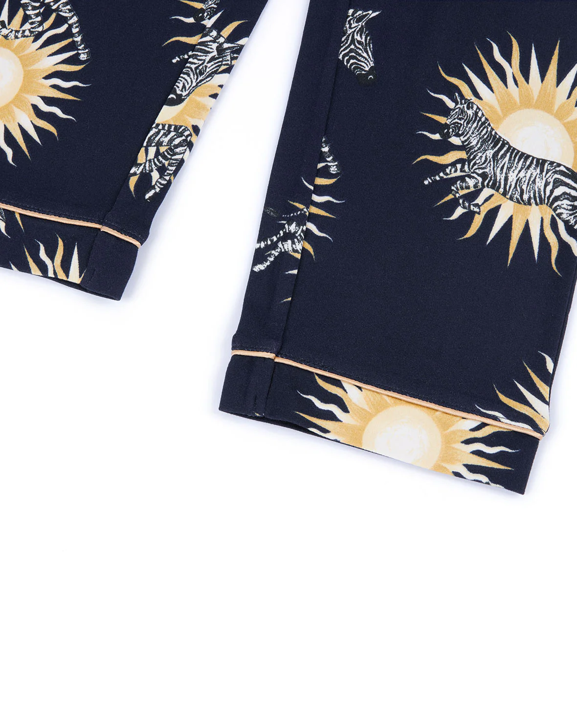 Kids Sunburst Zebra Print Long Pyjama Set - Image 3