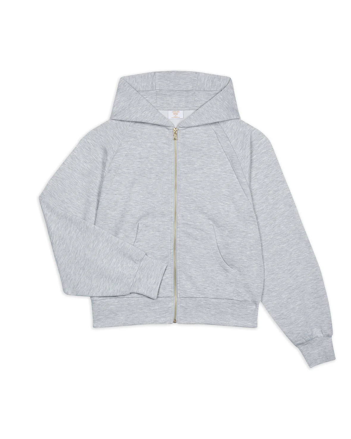 LuxeComfort Scuba Zip Hoodie - Grey Marl - Image 12