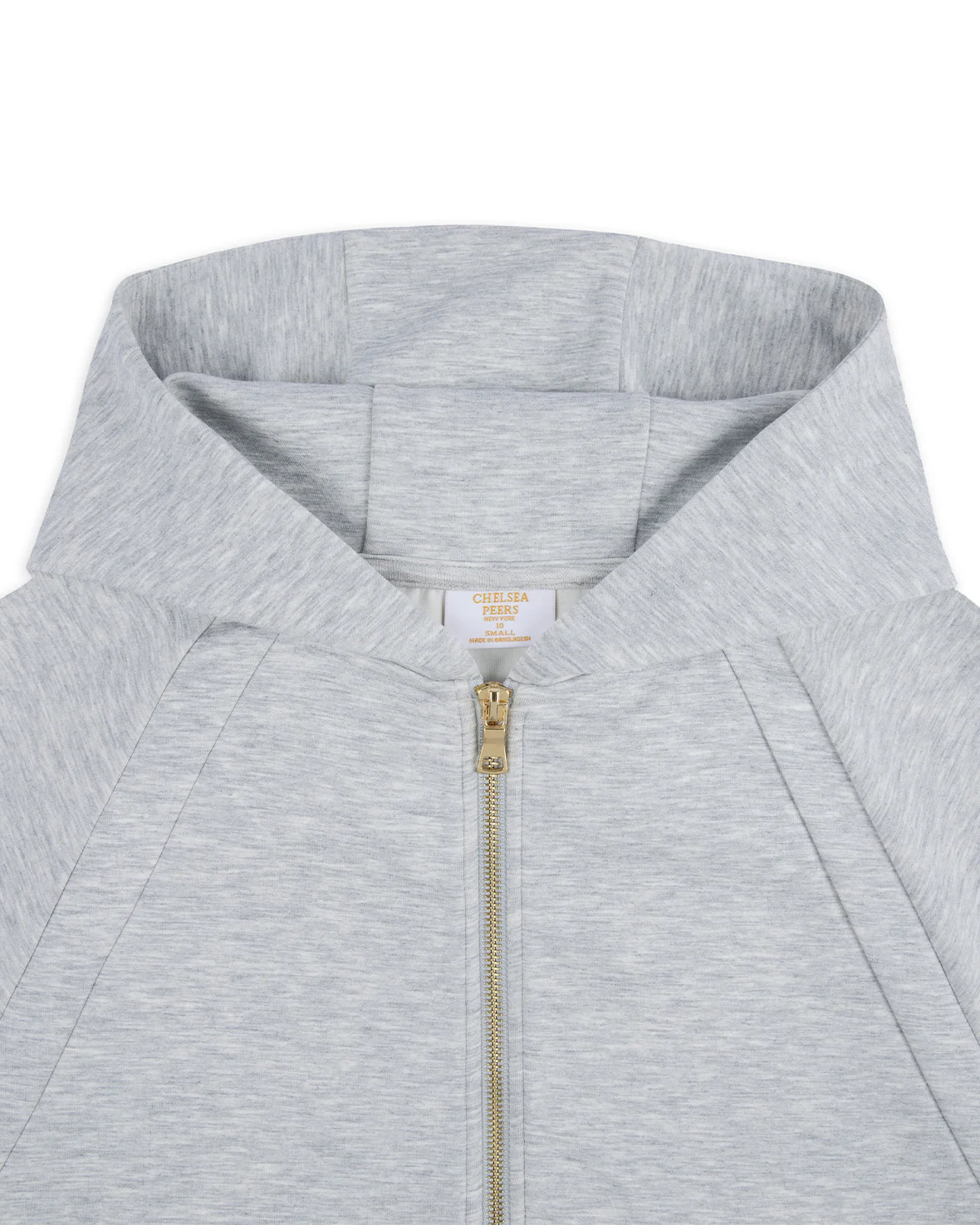 LuxeComfort Scuba Zip Hoodie - Grey Marl - Image 13