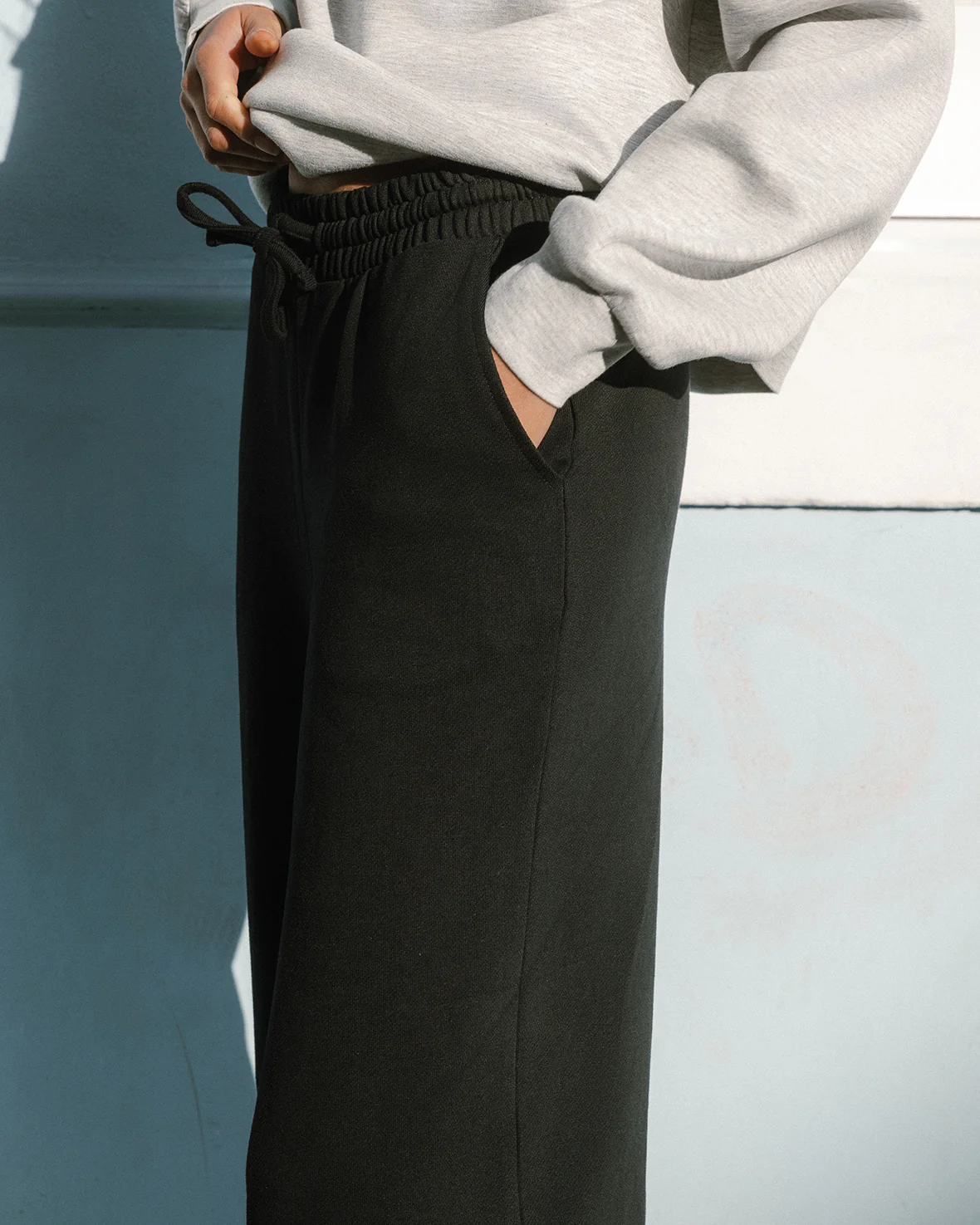 Organic Cotton Joggers - Black - Image 5