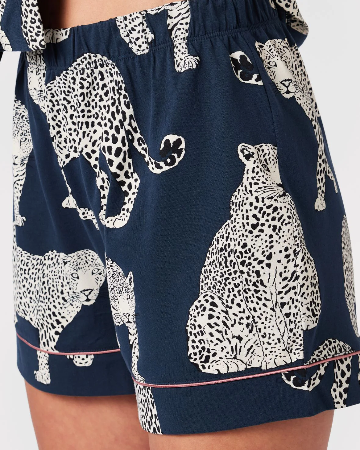 Organic Cotton Leopard Print Short Pyjama Set - Image 5