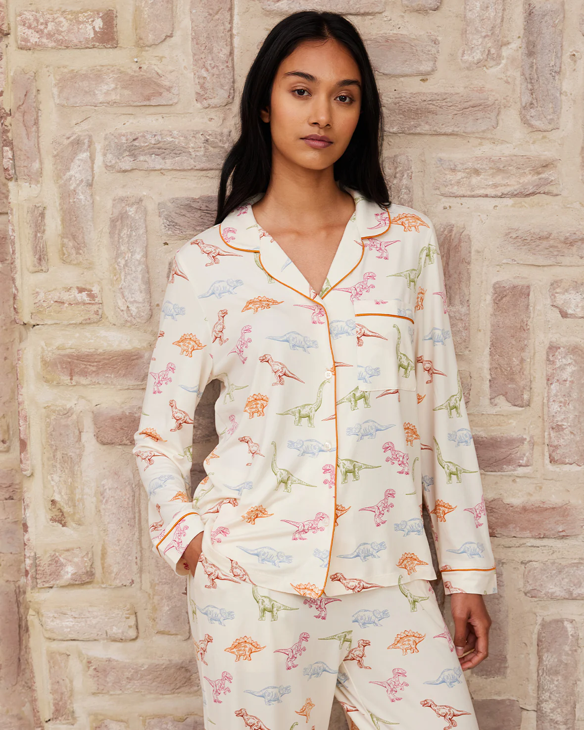 Dinosaur Print Long Pyjama Set - Image 3