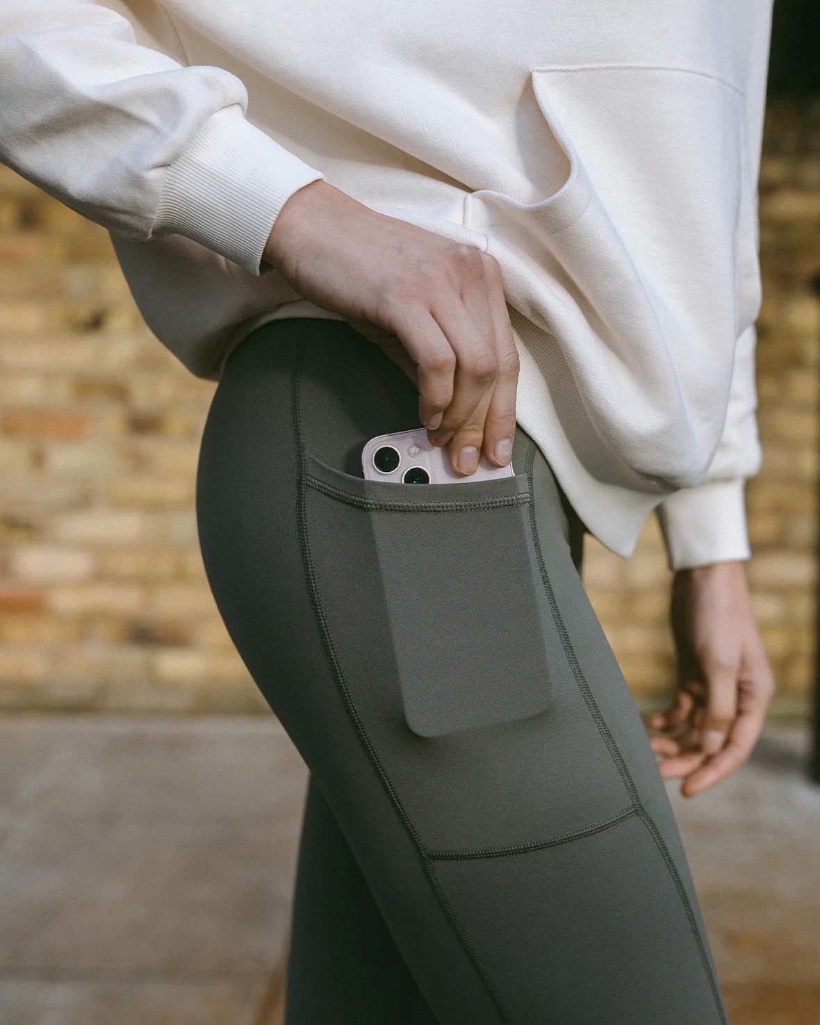 Soft + Stretch High-Rise Leggings - Sage - Image 5