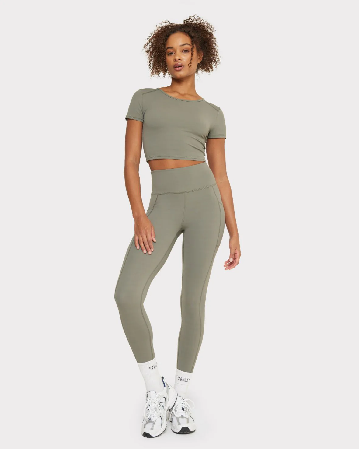 Soft + Stretch High-Rise Leggings - Sage - Image 7