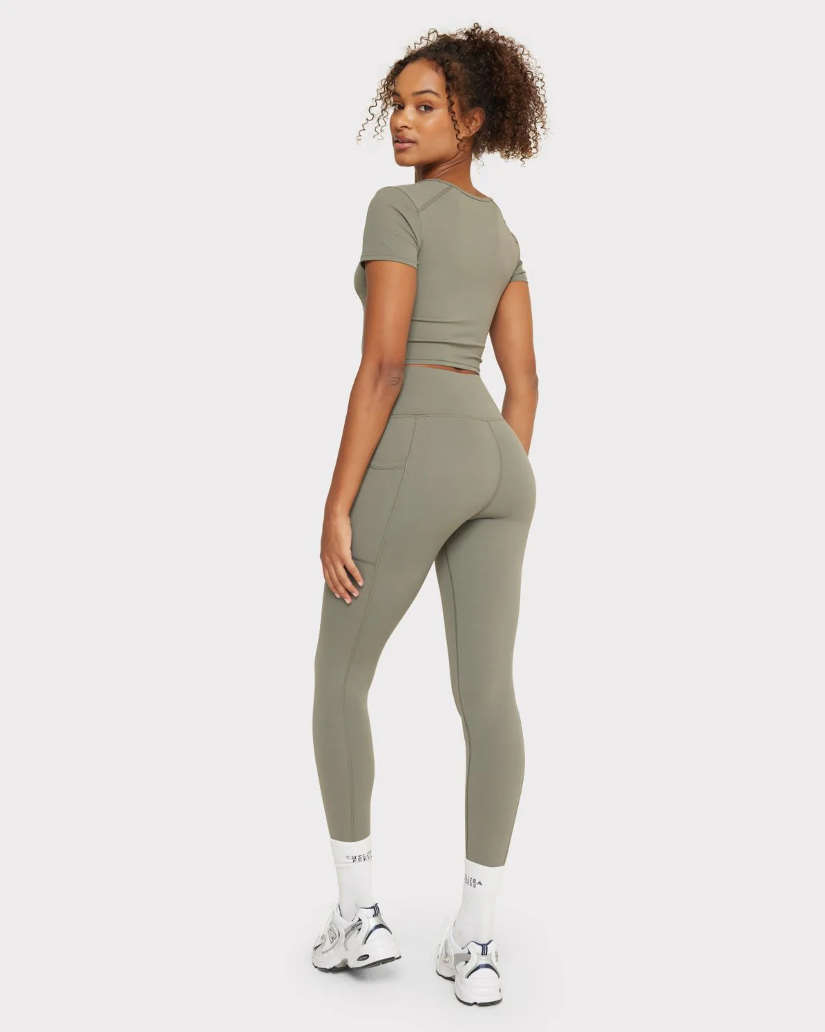 Soft + Stretch High-Rise Leggings - Sage - Image 9