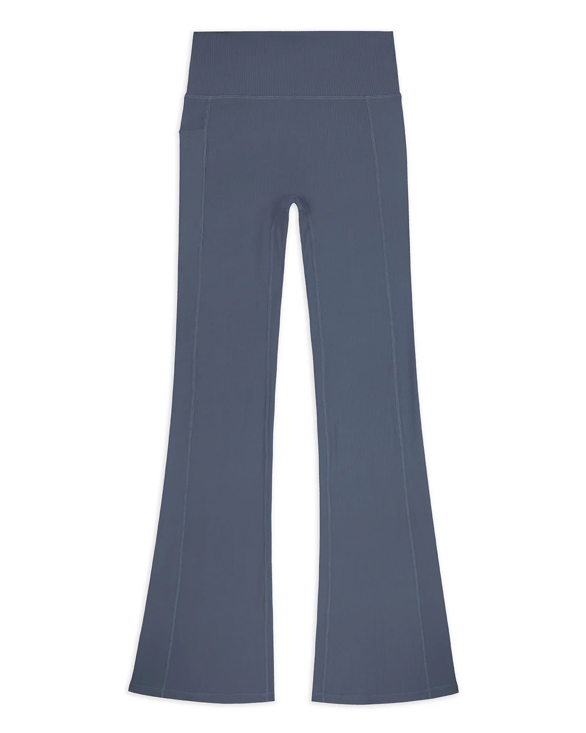 SoftSculpt Rib Flared Leggings - Charcoal - Image 7