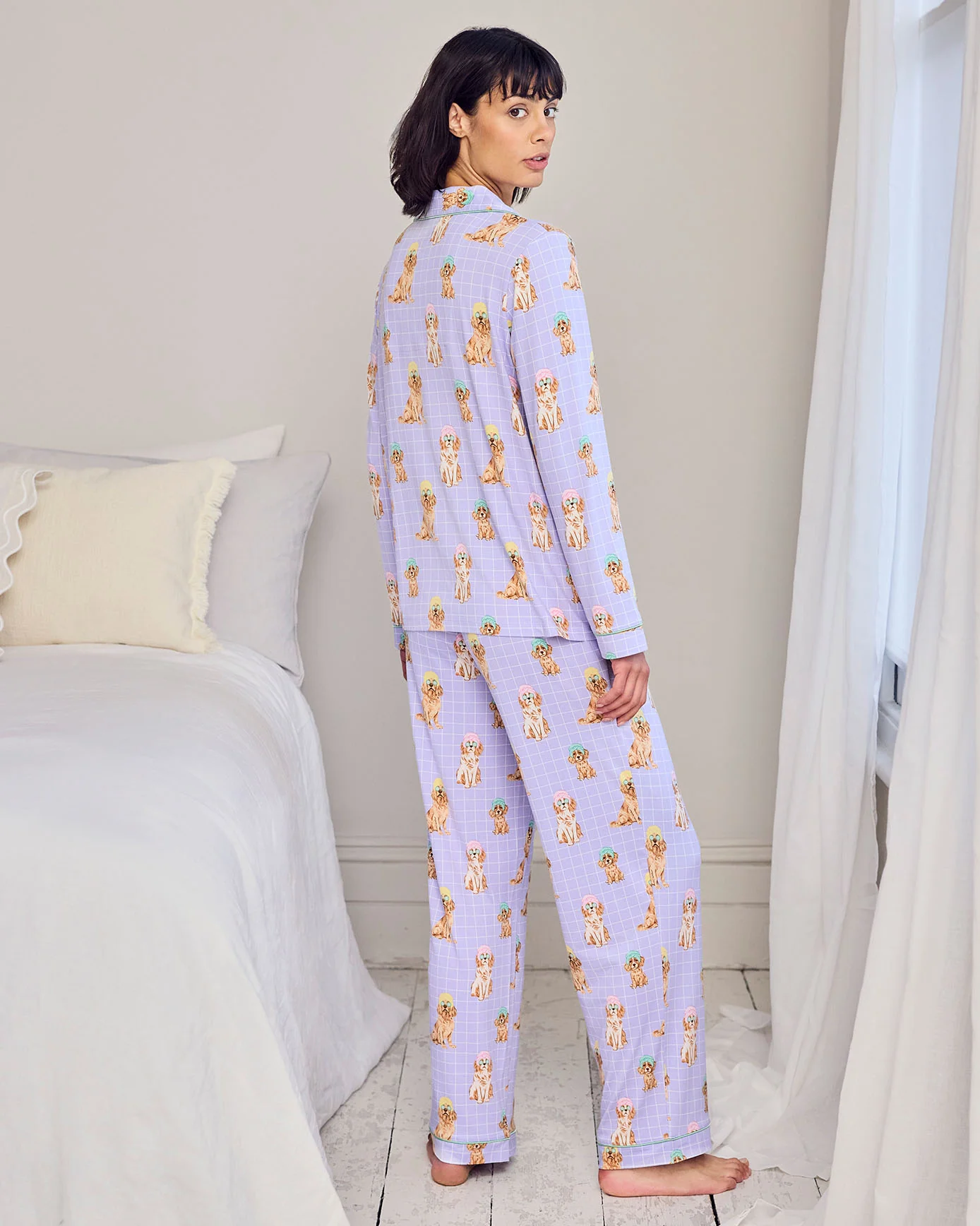 Spa Dogs Print Long Pyjama Set - Image 4