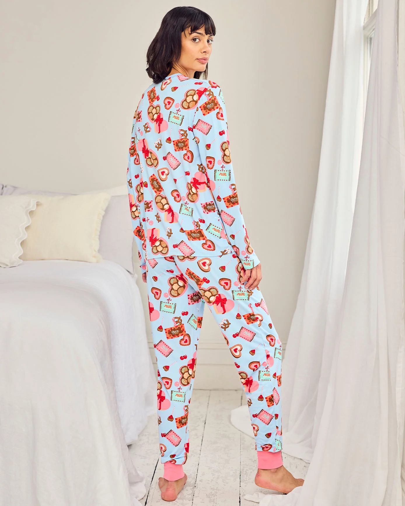 Tall Chocolate Box Print Long Pyjama Set - Image 4