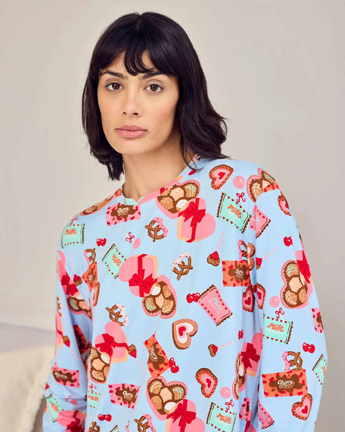 Tall Chocolate Box Print Long Pyjama Set - Image 6