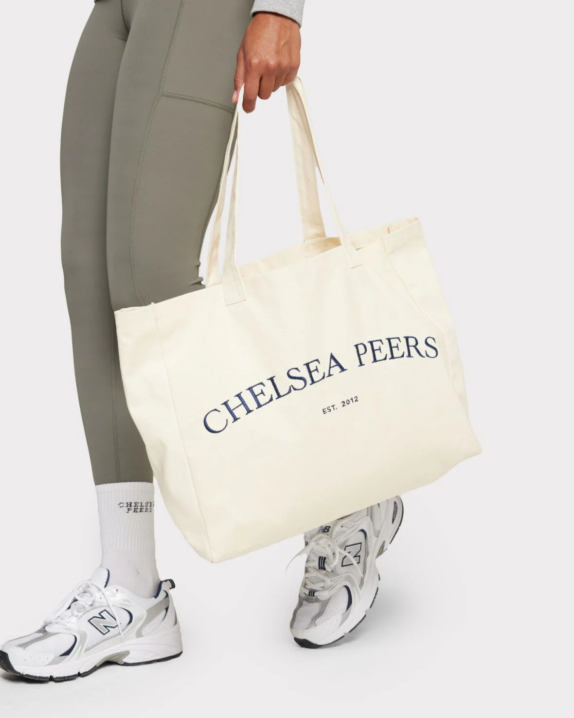 Cotton Embroidered Logo Tote Bag - Image 3